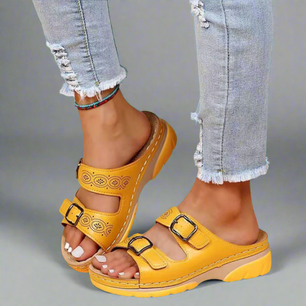 Ingrid | Orthopädische Ledersandalen mit Premium-Komfort