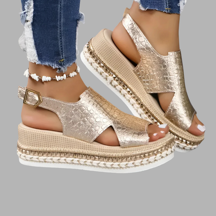 Agneta | Orthopädische Wedgesandalen für den Alltag