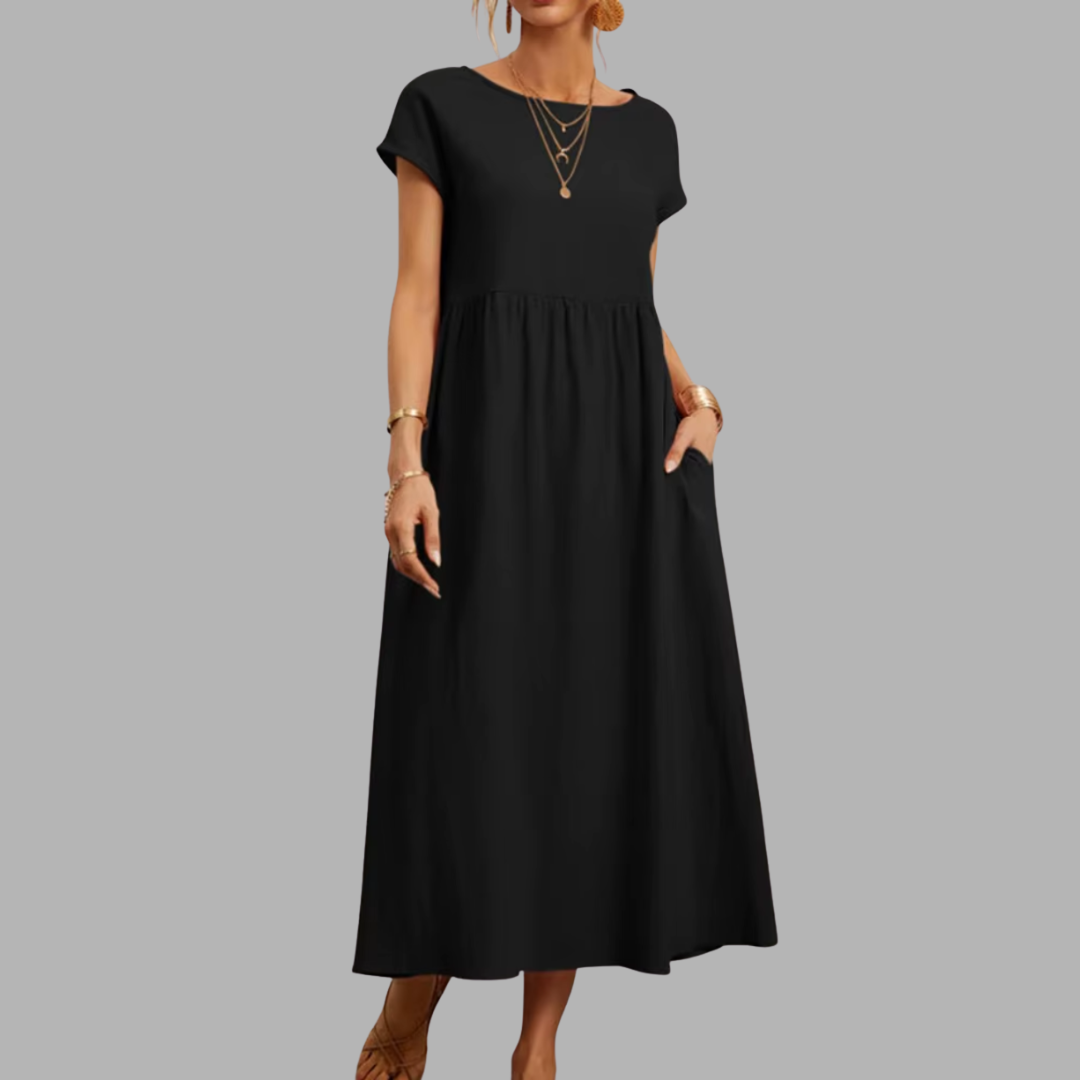 Lieselotte | Elegantes Maxikleid mit Sommerkomfort