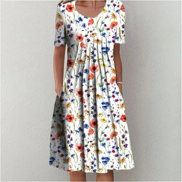 Fredegunde | Handgefertigtes Sommerkleid aus Baumwolle