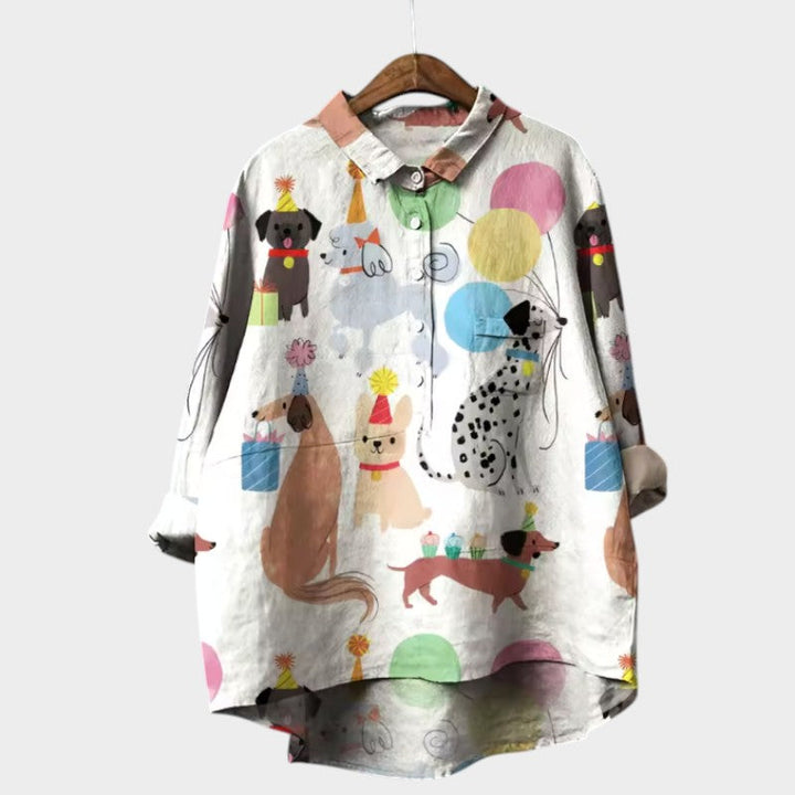 Hannelore | Oversize-Bluse mit fröhlichem Komfort
