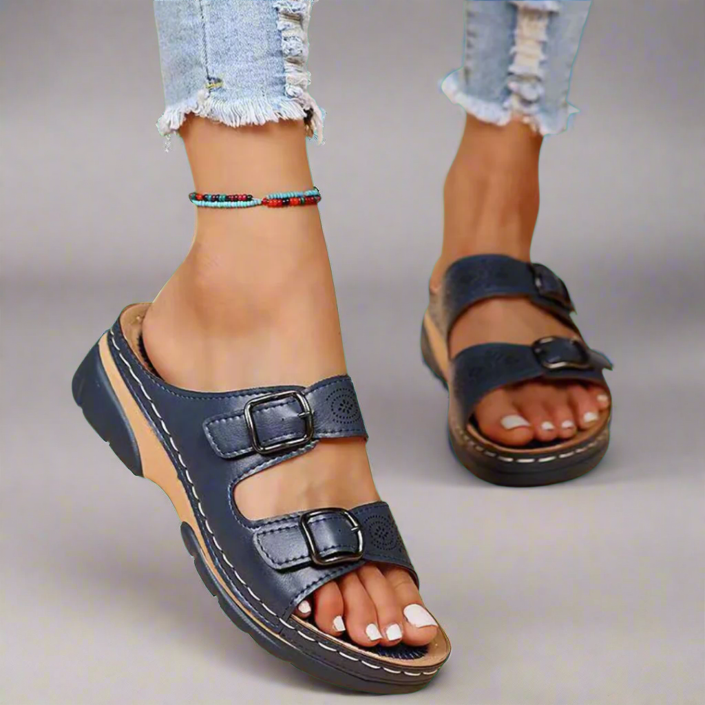 Ingrid | Orthopädische Ledersandalen mit Premium-Komfort