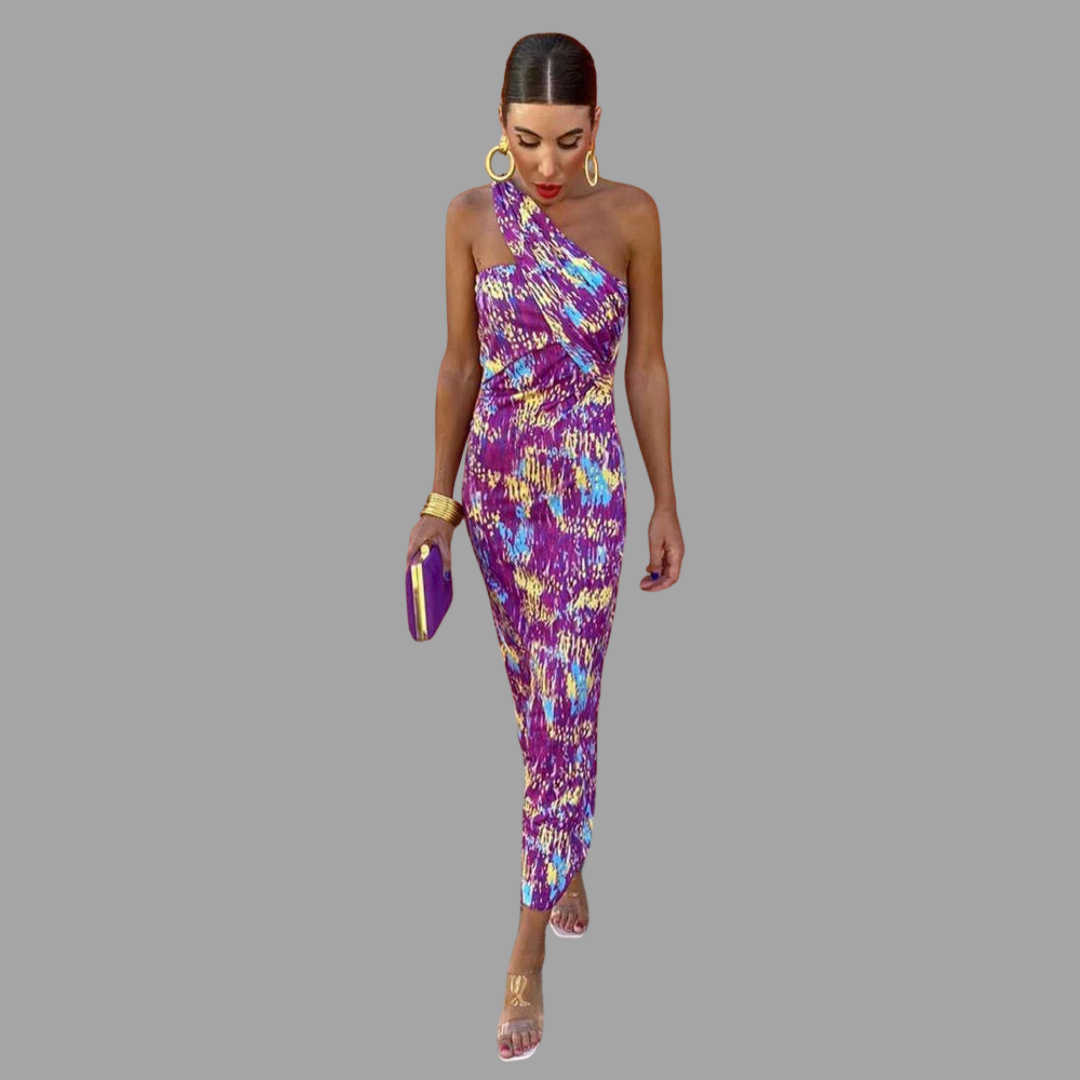 Joline | Luftiges Midikleid mit Farbspiel