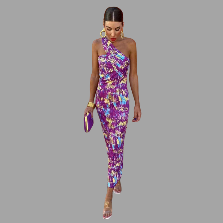 Joline | Luftiges Midikleid mit Farbspiel