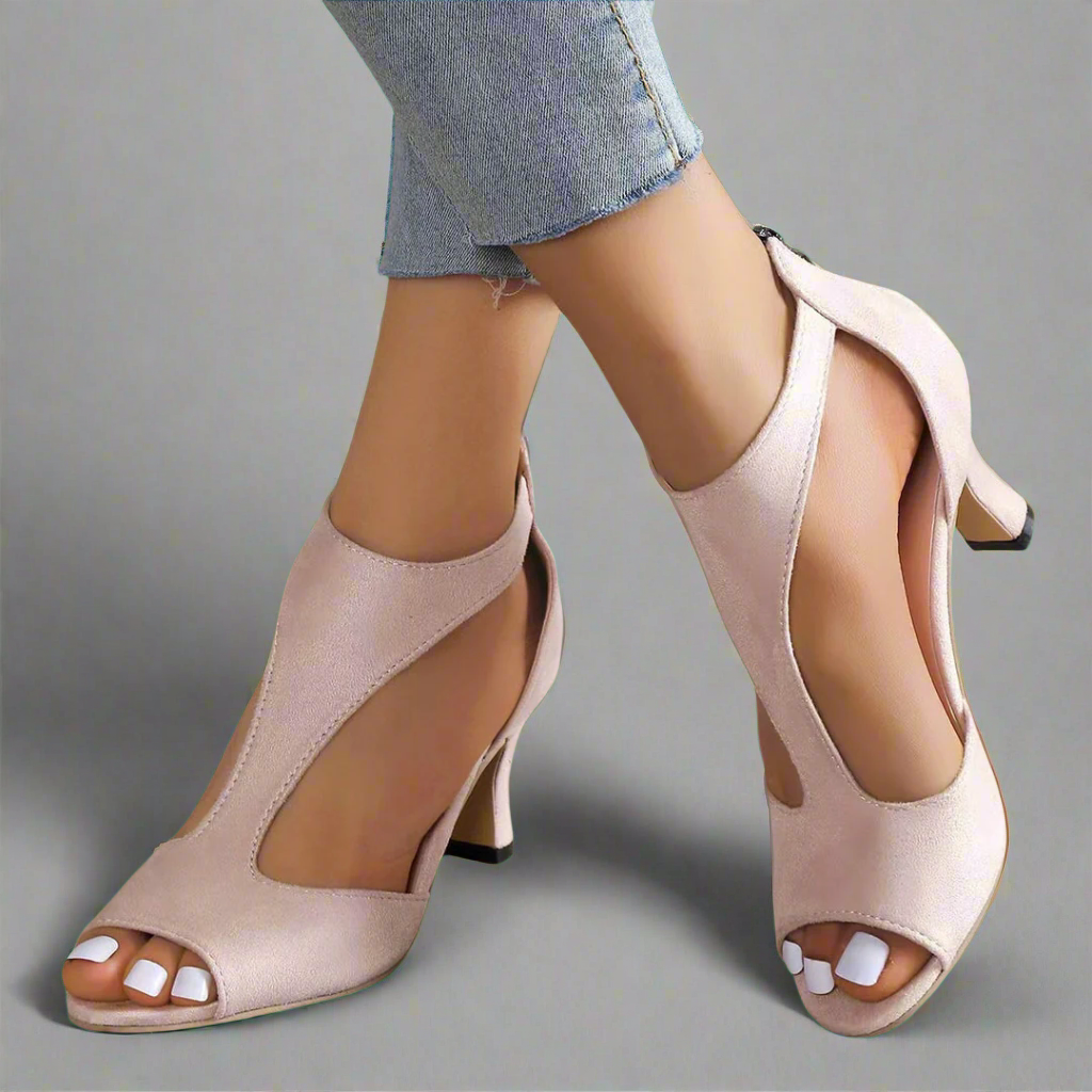 Bertrada | Bequeme Sandalen mit Reißverschluss