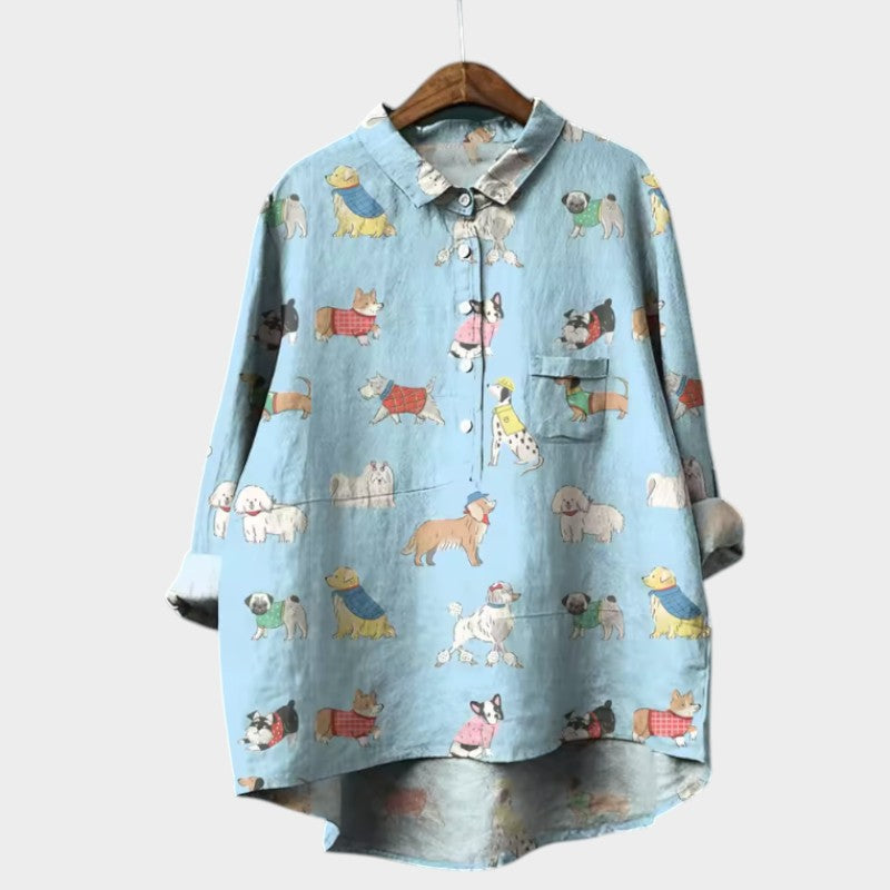 Hannelore | Oversize-Bluse mit fröhlichem Komfort