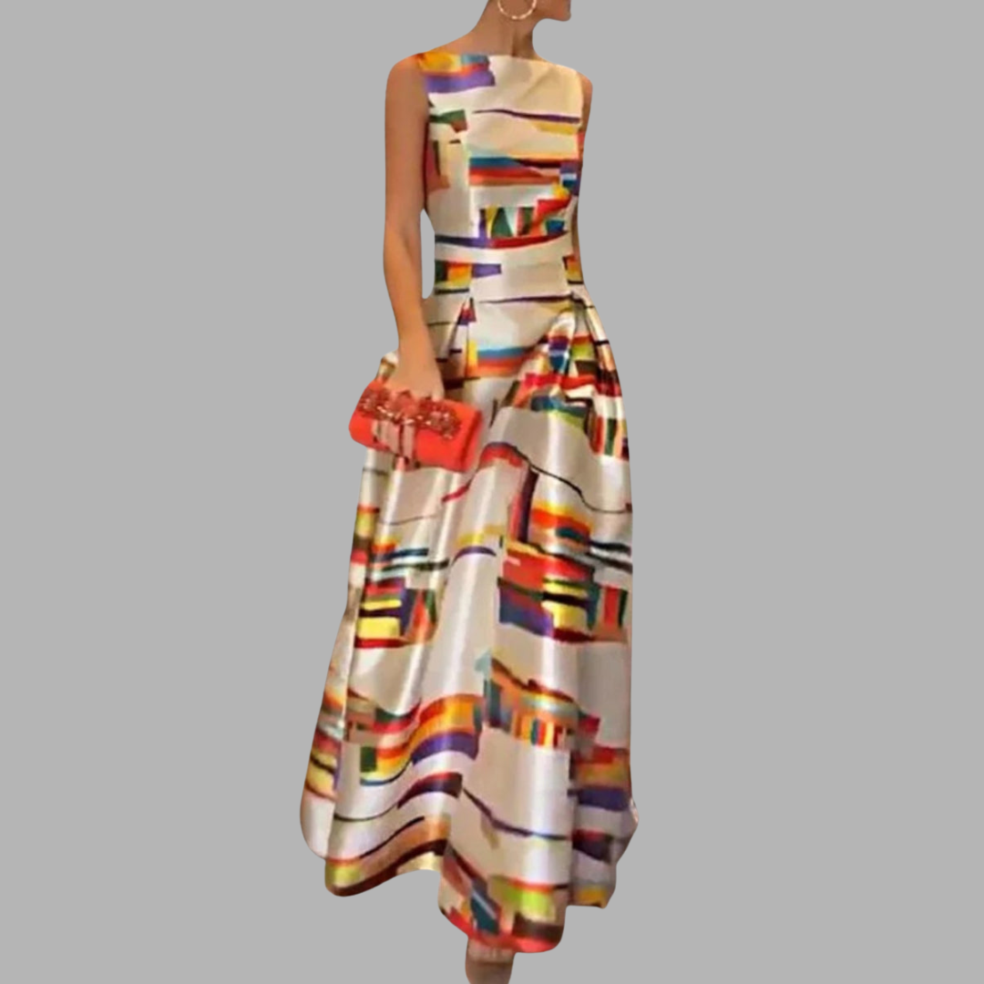 Greta | Elegantes Falten Midikleid