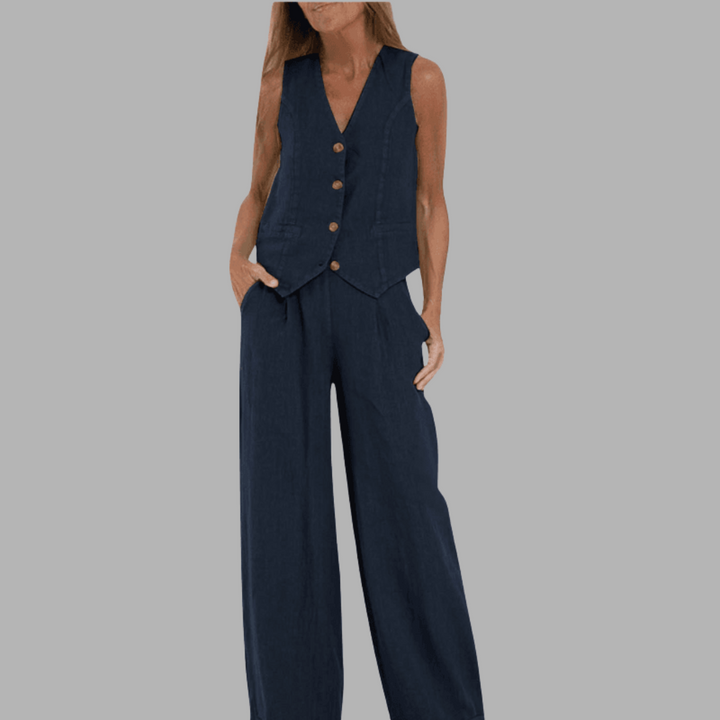 Grete | Handgefertigtes Baumwoll-Sommer-Set