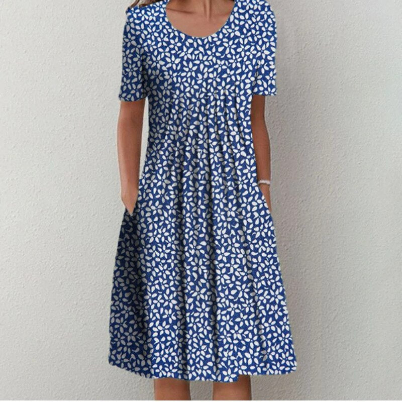 Fredegunde | Handgefertigtes Sommerkleid aus Baumwolle