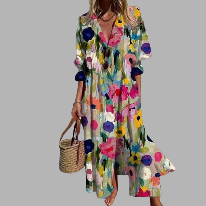 Thalia | Elegantes Bloom Boldly Maxi Dress