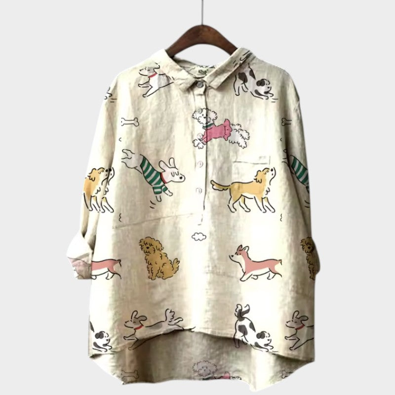 Hannelore | Oversize-Bluse mit fröhlichem Komfort