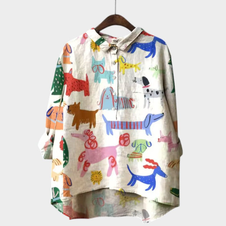 Hannelore | Oversize-Bluse mit fröhlichem Komfort