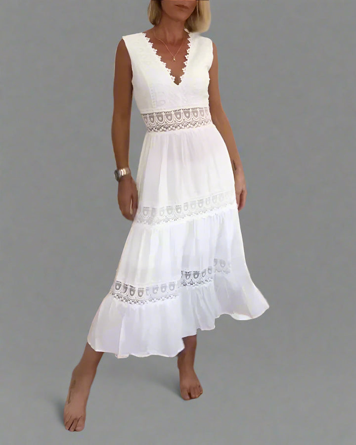 Zorhildis | Hochwertiges Sommerkleid mit floralem Design