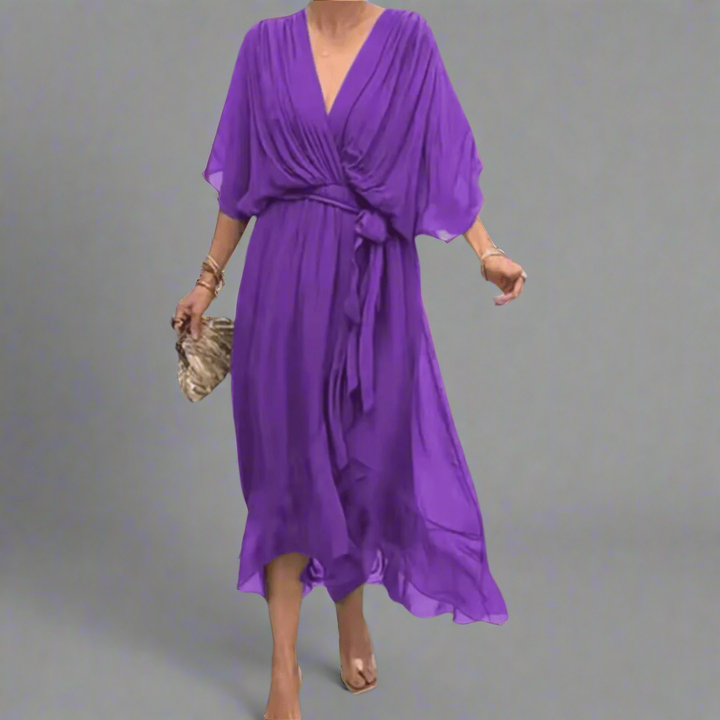 Dorselinde | Elegantes Maxikleid mit Femininem Ausschnitt