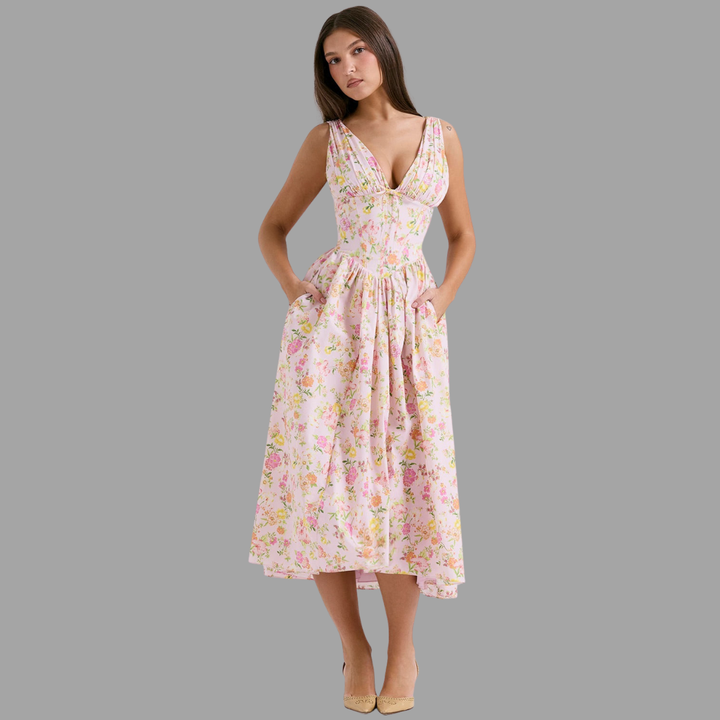 Alina | Luftiges Wickelkleid für den Sommer