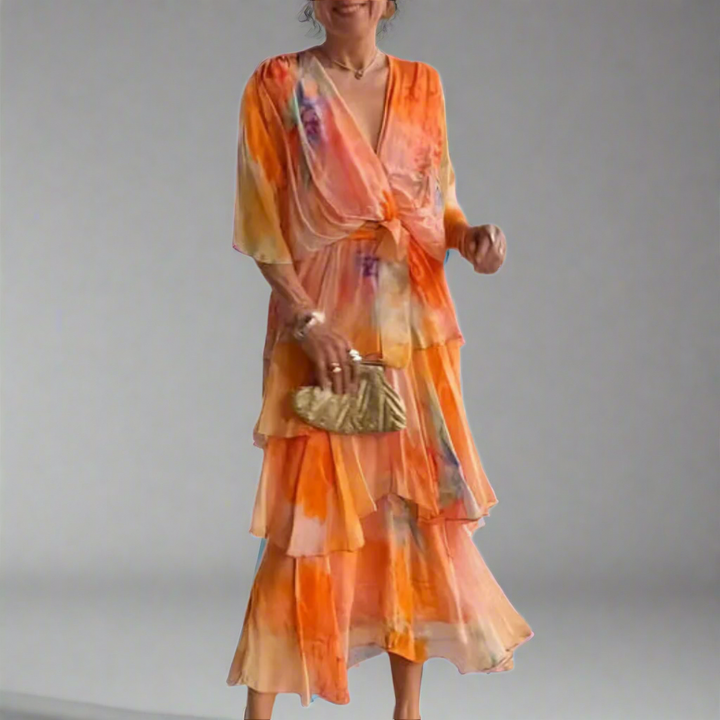 Rhea | Elegantes Chiffonkleid für den Sommer