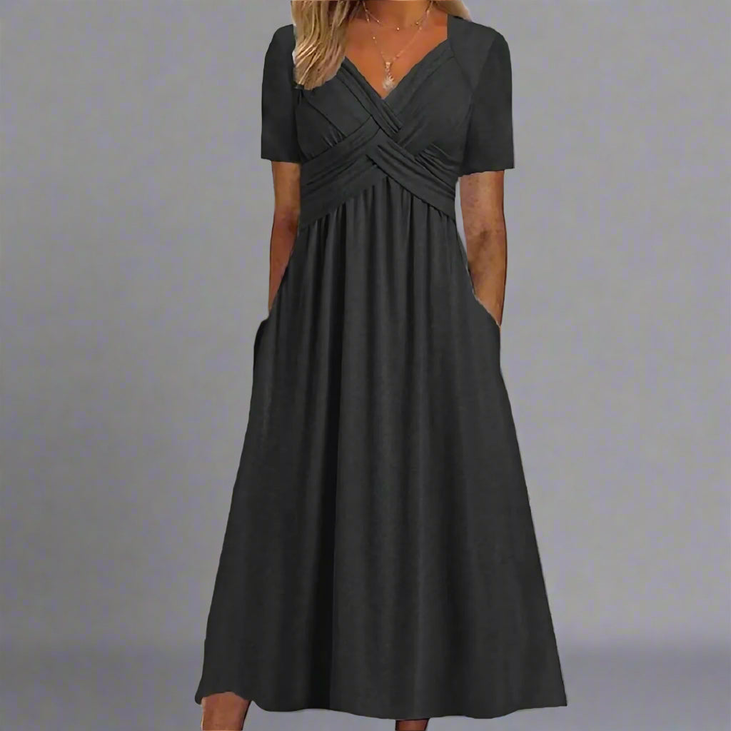 Elsbeth | Figurbetontes Midi-Kleid für Elegante Anlässe