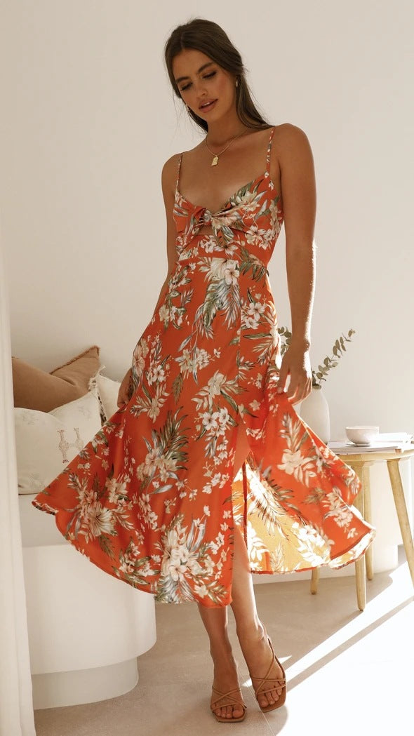 Norberta | Midikleid aus Premiumstoff mit Blumendesign
