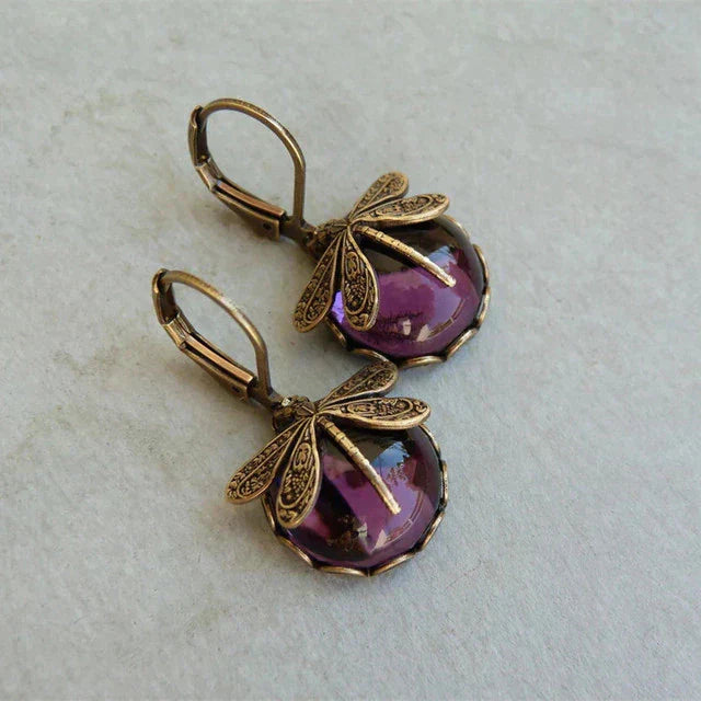 Lorelei | Handgefertigte Libellen-Design-Ohrringe
