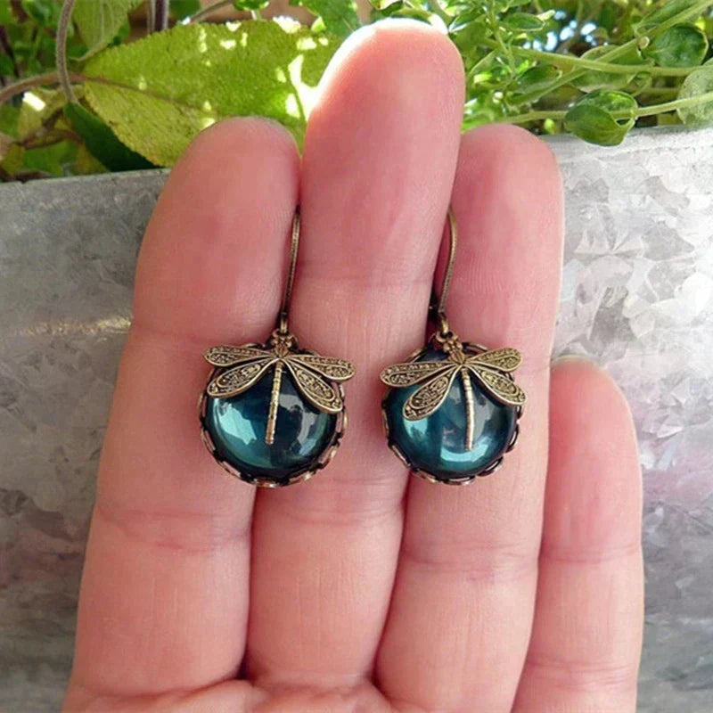 Lorelei | Handgefertigte Libellen-Design-Ohrringe
