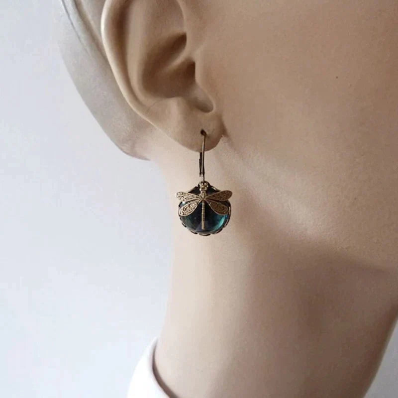 Lorelei | Handgefertigte Libellen-Design-Ohrringe