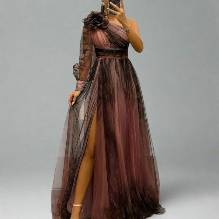 Ximena | Einzigartiges Mesh-Maxikleid