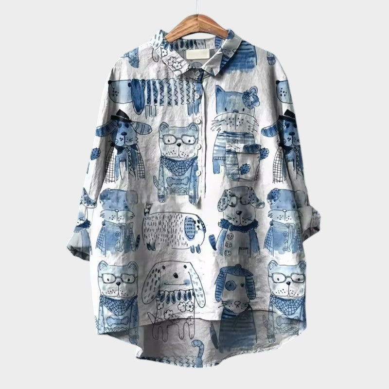 Hannelore | Oversize-Bluse mit fröhlichem Komfort