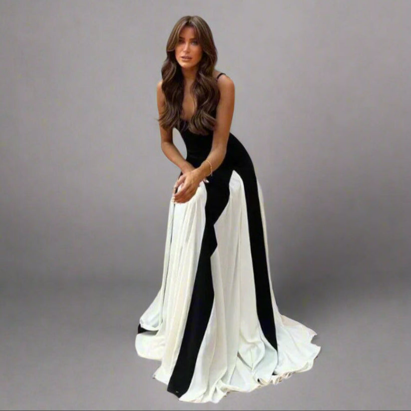 Rosetta | Elegantes Maxikleid mit Paneleffekt