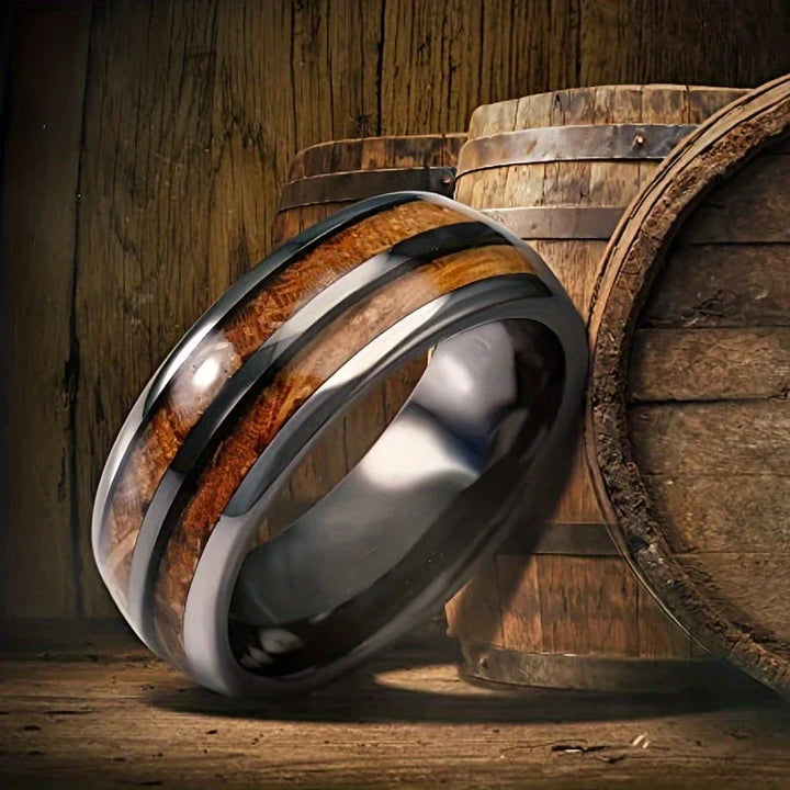Konstantin | Holz-Glasring mit Ausdruck