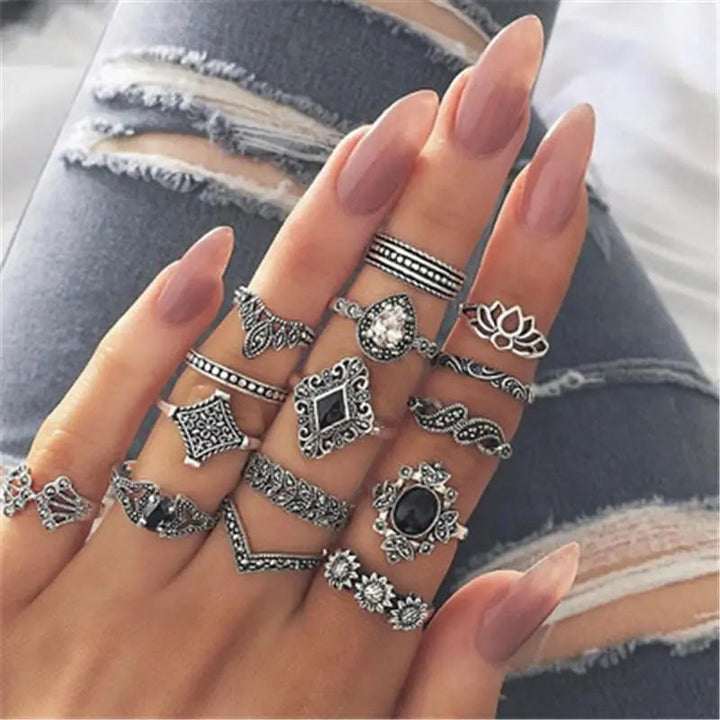 Tabea | Einzigartiges 8- bis 12-Ring Set
