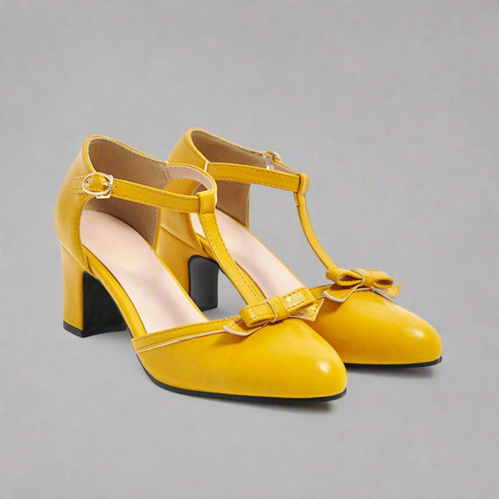 Carina | Orthopädische Vintage-Heels mit Schleife