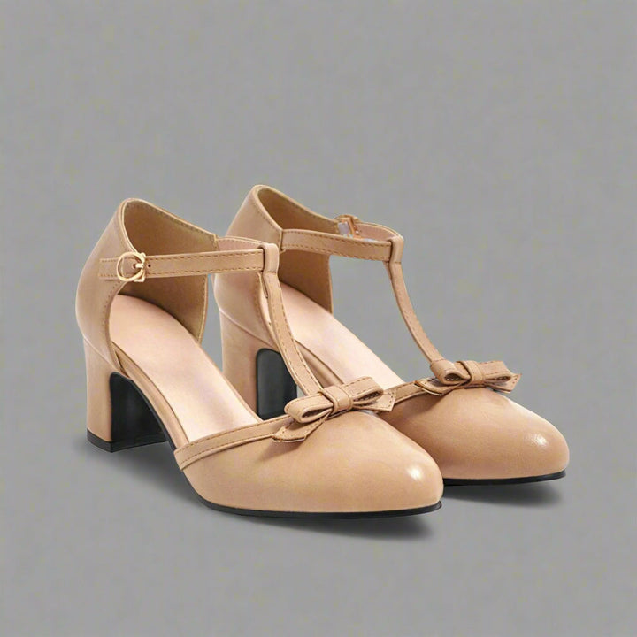 Carina | Orthopädische Vintage-Heels mit Schleife