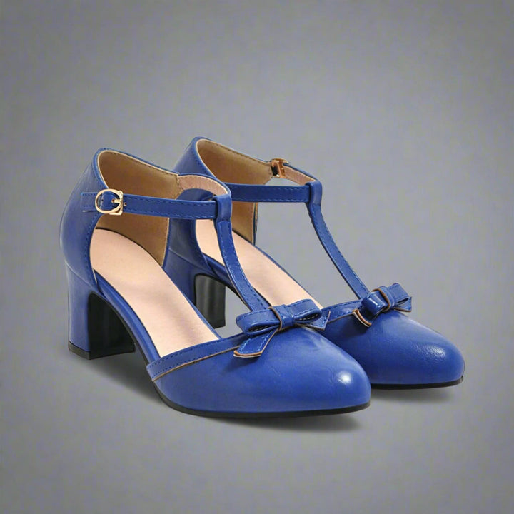Carina | Orthopädische Vintage-Heels mit Schleife