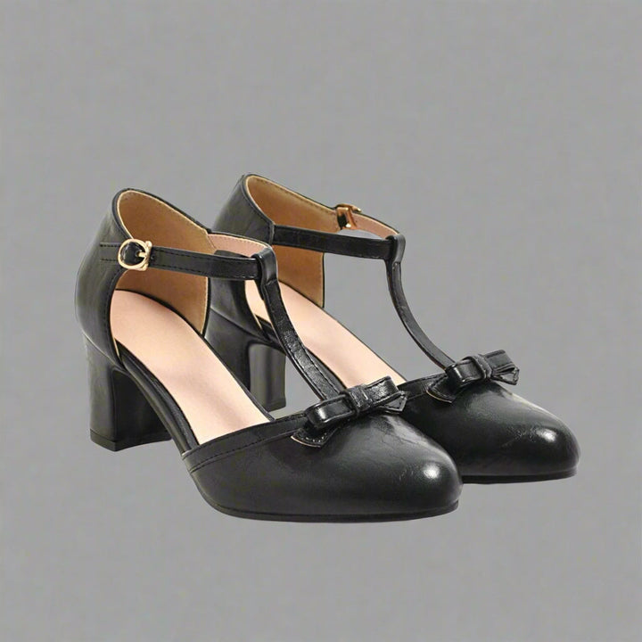 Carina | Orthopädische Vintage-Heels mit Schleife