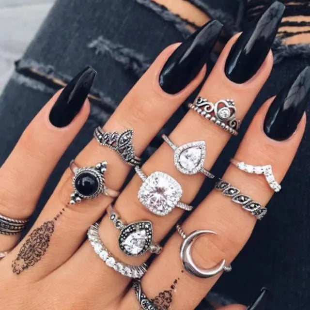 Tabea | Einzigartiges 8- bis 12-Ring Set