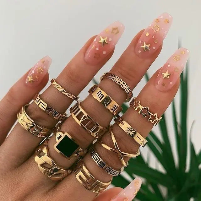 Tabea | Einzigartiges 8- bis 12-Ring Set